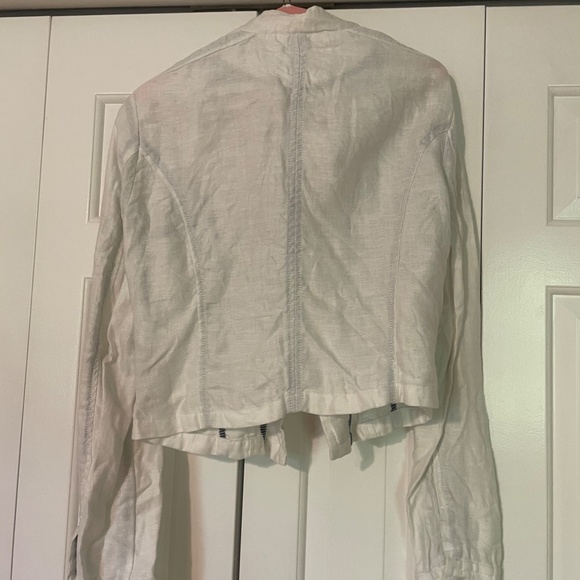 Linen Military Style Jacket - Picture 2 of 2